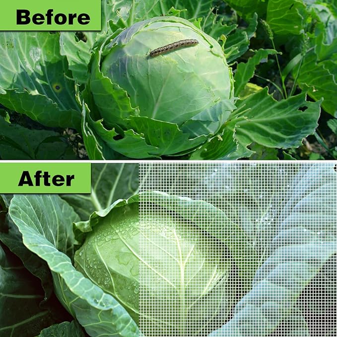 Garden Netting for Raised Bed 10'x 26', Mesh Netting Plant Covers, Bird Netting for Garden Protection, Plant Net Barrier, Screen for Row Cover, Vegetables, Fruits, Flowers