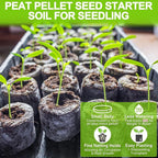 Legigo 200 Pcs 30mm Seed Starter Peat Pellets Pods for Seedlings- Compressed Seed Starting Pellets Seed Starter Pods Plugs Soil Peat Pods for Starting Seeds, Garden Planting Herb Flower Vegetables