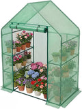 Greenhouse for Outdoors,55 x 28 x 78'' Small Greenhouse,Walk in Plant Greenhouses with 3 Tiers 6 Shelves,Heavy Duty with Durable PE Cover,Heavy Duty Plant Greenhouses for Garden and Backyard