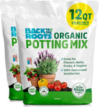 Back to the Roots 100% Organic Potting Mix (Value 12 Quart) | Premium Blend | Made in the USA