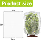 6 Pcs Insect Bird Barrier Tree Net with Drawstring, 3.9 x 3.2 Ft Garden Bird Netting Plant Cover, Fruit Tree Netting for Protect Plants Fruits Flowers from Insect Bird Eating