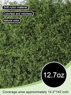 12.7oz Fake Moss Green Moss Faux Plant Artificial Floral Greenery for DIY Crafts Fairy Garden Pot Filler Vase Greenery Decorating Project Indoor Model Making Walls Glass Decor Forlaoers