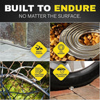 BIONIC STEEL Short 10 Ft Hose Extension, 10 Ft x 5/8 In. Short Hose Connector for Reel, Leak Proof Connection, Heavy Duty, Non Kinking, Flexible, Heavy Duty