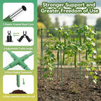 2 Pack Cucumber Trellis, 49.6"×49.6" Garden Trellis for Climbing Plants Outdoor, A-Frame Vegetable Trellis for Raised Bed, Support for Tomatoes, Squash, Zucchini, Vegetables