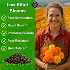 1450+ French Petite Marigold Seeds, Pack for 2026 USA Premium Non-GMO Flower Seeds for Planting Outdoors AKA. Tagetes patula Easy to Grow Heirloom Seeds