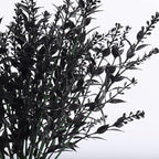 RECUTMS 12 Bundles Artificial Flowers Outdoor UV Resistant Outdoors Fake Plants Faux Plastic Flower in Bulk for Hanging Planters Outside Porch Vase Home Window Decoration(Black)