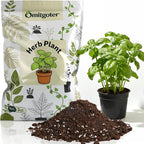 Organic Potting Soil Mix for Indoor Plants & Herb Gardens 2qt- All-Purpose Nutrient-Rich Natural Soil