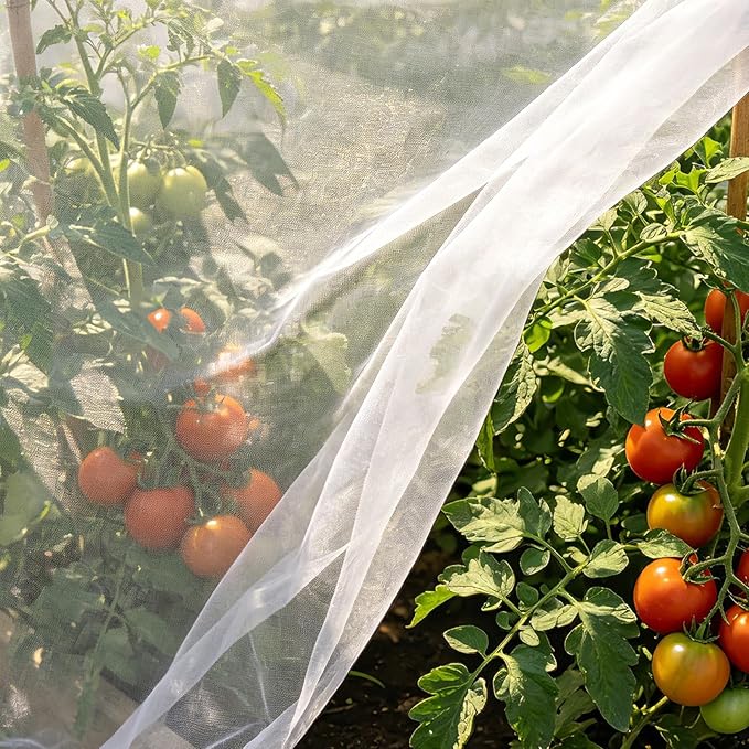 Ultra Fine 10'x20' Garden Netting,Pest Barrier & Bird Netting, Plant Mesh Net Row Cover for Garden,Greenhouse,Patio,Raised Beds, Protecting Vegetables, Flowers, Trees