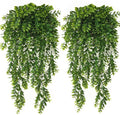 Artificial Hanging Vines, Fake Greenery Ivy Plastic Leaves Plants Faux Plant Foliage for Wedding Party Home Garden Wall Office Bedroom Decoration Indoor Outdoor Baskets Lights DIY Table Decor - 4 Pack
