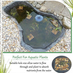 8 Pcs 9 Inch Aquatic Plant Baskets for Hydroponics Water Garden Plant Pots Black Plastic Mesh Basket Square Plastic Mesh Pond Containers for Live Aquarium Plants