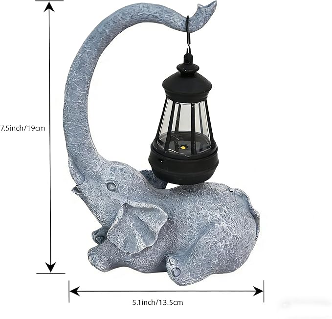 Elephant Statue for Garden Decor with Gift Appeal - Ideal Gifts for Women, Mom or Birthdays, Beautifully Crafted Outdoor & Home Decor to Wow Your Guests