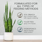 Purived 1gal All-Purpose Liquid Plant Fertilizer - Makes 320 Gallons, for Indoor Houseplants, All-Natural, Groundwater Safe, Made in USA