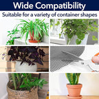 8PCS 15.7 Inch Plant Pot Grids and 8PCS 11.8 Inch Plant Pot Grids Includes 48 Ground Stakes, Plant Pot Soil Cover Protectors from Animals