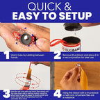 Fly Strips Indoor Sticky Hanging 24pk with Pins. Non Toxic Outdoor Fly Trap Indoor for Home. Flies Tape Paper Trap Ribbon Roll for House Gnat Fruit and Housefly. Bug Catchers for Inside Home Flypaper.