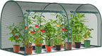 Ohuhu Crop Cages for Garden Plant: 8x4x4 Ft Tent Cage, Plant Netting Cover with Zipper, Garden Bed Cover, Plant Cover from Animal Wind-Resistant Garden Cage for Fruit Vegetable Flower