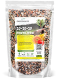 10-10-10 Plant Fertilizer Slow Release - 10 10 10 All Purpose Granular Garden Fertilizer for Vegetables, Tomato, Arborvitae, Shrubs, Rose, Flowers, Fruit, Fig Trees (5 QUARTS)