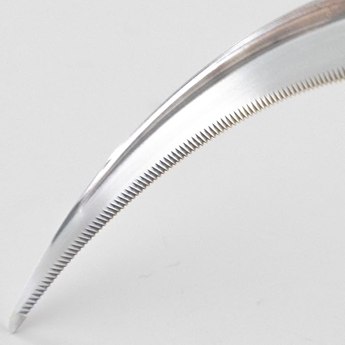 Wazakura Japanese Sickle with Saw-Tooth Blade - Hand Weeding Sickle for Grass, Weeds & Perennials - Sharp Garden Knife for Cutting & Harvesting, Made in Japan