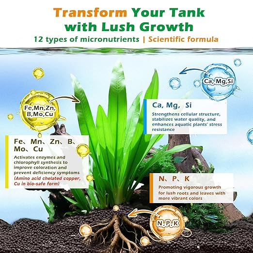 HC035 All-in-One Liquid Aquarium Plant Fertilizer - with Essential Micro & Macro Nutrients for Freshwater Planted Tanks, 150ml/500ml/1000ml (150mL)