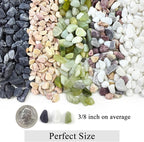 FANTIAN 10LB Natural Succulent Gravel Decorative White Rocks - 3/8'' Small White Pebbles for Plants, Decorative Stones, Succulent Rocks Pebbles for Planter, Aquarium Pea Gravel for Landscaping
