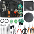 Bonsai Toolkit - Mini Garden Tools, Bonsai Wire Kit, Repotting Mat for Indoor Plants, Bonsai Tools, Succulent Tools, Bonsai Tree Kit Tools for Beginners, Bonsai Turntable, Transplanting Tool