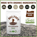 Big Foot Mycorrhizae - Double Your Plant Size, Easy to Use, Made in USA, Treats 30 Plants (7,500 Mycorrhizal Spores) Fertilizer, 4 Ounce Package