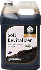 Farmer’s Secret Soil Revitalizer (128oz) - Organic (OMRI Listed) Dirt Health Booster - Liquid Compost Soil Amendment - Activated Humic Acid - Great for Fall/Spring Application