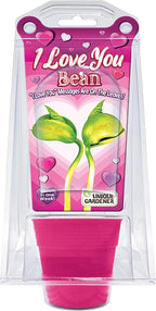 Unique Gardener "I Love You Beans Grow Kit - Includes 2 Engraved Lima Beans, Planter, Terrarium, & Germination Disk - Sprouts in Just 1 Week - Grow a Romantic Surprise
