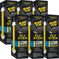 Black Flag Fly Stick, Trap Houseflies and Flying Insects, Pack of 6