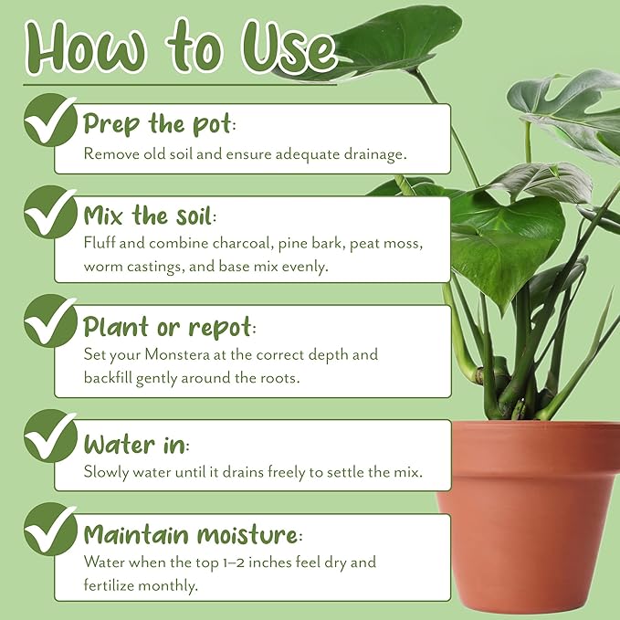 Soil Sunrise Monstera Houseplant Potting Soil Mix (30 Quarts) Custom Blend for Growing and Repotting