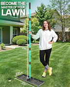 Breeze Touch Lawn Leveling Rake, 30 Inch Yard Lawn Leveling for Soil with 78" Adjustable Steel Handle, Heavy Duty Effort Saving Landscape Lawn Leveler for Yard Garden Soil Sand Dirt Grass