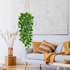 CEWOR 4pcs Artificial Hanging Plants 2.9ft Fake Ivy Vine Fake Ivy Leaves for Wedding Wall House Room Patio Indoor Outdoor Home Shelf Office Decor