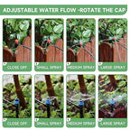 Quick-Connect 200FT Drip Irrigation System Kit, Automatic Garden Plant Watering System for Greenhouse, Yard, Lawn, with 1/2 inch 1/4 inch Irrigation Tubing Hose and Accessories