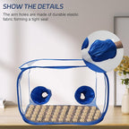 Portable Still Air Box Mycology with Pop Up Mushroom Growing Kit - Ideal for Mushroom Cultivation in Office and Mycology Enthusiasts (Blue)