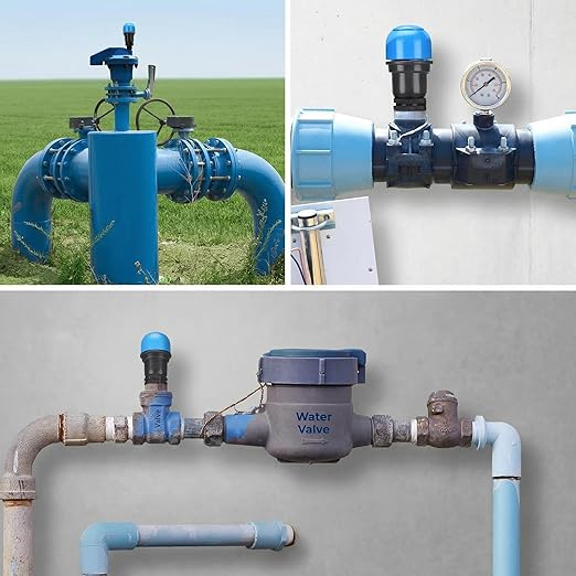 Threlaco 2 Pack Air Release Valve 3/4 Inch Air and Vacuum Release Male Thread Air Relief Air Bleeder Valve Vent Irrigation Water Saving System for Agricultural Drip Systems