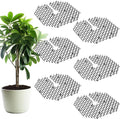 Sadnyy 6 Pcs 11.8 Inch Plant Pot Grids Black Indoor Plant Protector from Cats Animals Soil Covers Feces Deterrent Mat with Spikes for Outdoor Garden Pot Protection