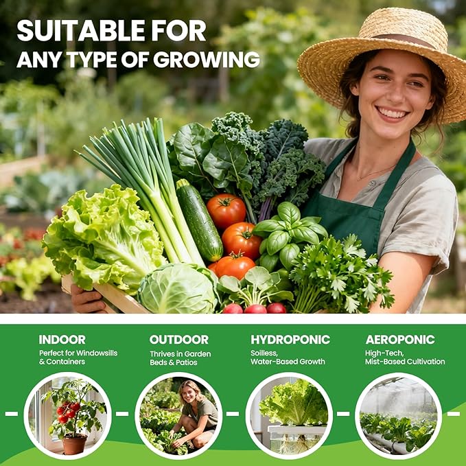 30 Heirloom Seeds Variety Pack - 18500+ Seeds for Planting Vegetables, Home Garden Seeds for Hydroponic, Indoor and Outdoor, Easter Unique Gift for Mother, Women, Mom, Friend, Her