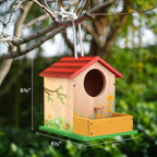 LotFancy Bird House Kit, DIY Wooden Birdhouse Kits, Arts and Crafts Painting Kits for Kids Ages 4+, Build and Paint, Including Paints & Brushes