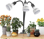 GooingTop Grow Light,24W (160Watts Equiv) 5000K White Full Spectrum LED Growing Lamp Clip on Desk for Indoor Plants,Bulbs Replaceable & Non-dimmable (Black, 240W)