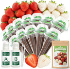 12-Pod Strawberry Seed Kit Compatible with All Hydroponics, 2 Pack Varieties: Big Fruited Red & White Alpine Strawberry - Universal Seed Starter Pods, Easy to Grow, High Germination