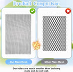 20 PCS Flower Pot Hole Mesh Pad Drainage Screens Plant Succulent Potting Mat Bonsai Meshes Pots Substrate Barrier Plants Screen Mesh Plant Pots Drainage Meshes for Preventing Soil Leakage