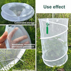 Plant Protector from Cats Indoor | Round Reusable Foldable Breathable Mesh Protector | Garden Plant Covers - for Indoor Winter Freezing Frost Season Flower Pot Planter Patio Porch Walkway Farm