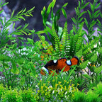 Fish Tank Accessories Aquarium Decorations Green Plants, 25pcs Green Fish Tank Decorations Plant, Aquarium Decor Plastic Plants