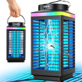 Bug Zapper Outdoor, 4-in-1 4200V Electric Mosquito Zapper, Cordless Rechargeable Bug Zapper Fly Zapper with 5000mAH Battery, Portable & Wireless Insect Zapper Waterproof IP68 for Patio Camping Home