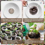 Legigo 100 Pcs 40mm Seed Starter Peat Pellets Pods for Seedlings- Compressed Seed Starting Pellets Seed Starter Pods Plugs Soil Peat Pods for Starting Seeds, Garden Planting Herb Flower Vegetables