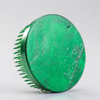 Wazakura Ikebana Kenzan Round, Japanese Floral Arranging Frog Holder, Made in Japan - Green 80mm