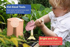 Kinderific Gardening Set, Tool Kit, for Kids, STEM, Includes Tote Bag, Spade, Watering Can, Rake, Fork, Trowel and Gloves, Egg Hunt