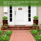 Artificial Plant Artificial Agave Plants,2PCS Faux Plants for Outdoors Artificial Plant Outdoor Large UV Resistant Fake Agave Planters for Indoor and Outdoor Decorating Outdoors Plants 22"