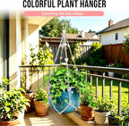 23" Macrame Plant Hanger | Butterfly Suncatcher Hanging Plant Holder with Hook,4–16 Inch Pots for Indoor Outdoor,Ideal Gift for Plant Lovers