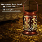 Solar Lanterns Outdoor Waterproof Gifts for Women Grandma Gifts for Mom Butterfly Garden Decor Solar Hanging Lantern Metal for Patio Yard Festival Pathway Landscape