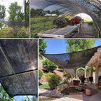 Shade Net Covers, Outdoor Uv-Resistant Sun Shade Sail Net Anti-Aging Shade Tarpaulin, Mesh Breathable Shade Net Covers for Shade Mesh Tarp, Pergola, Privacy Netting,black-2x4m